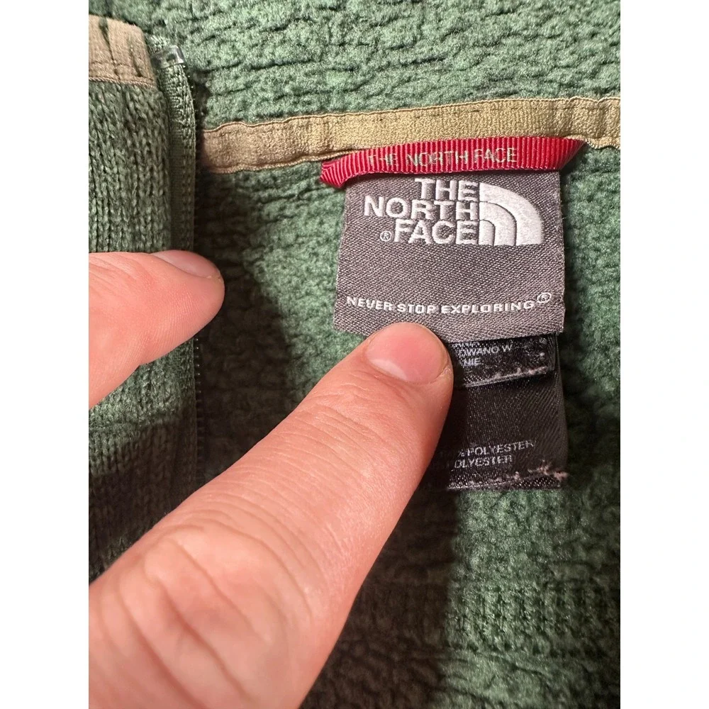 The North Face Never Stop Exploring Knit Jacket Mens S Green Lined‎ Quarter Zip